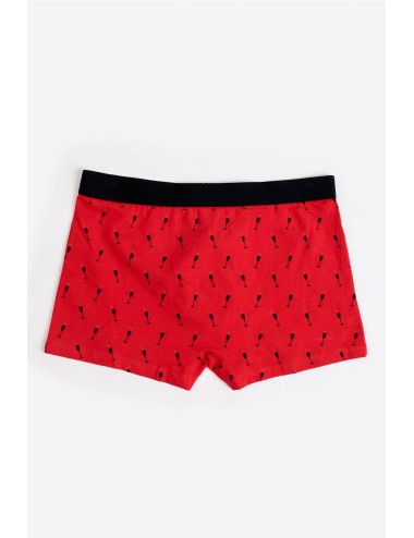 Admas - boxer natalizio in microfantasia 48598 rosso