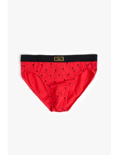 Admas - slip natalizio in microfantasia 49598 rosso