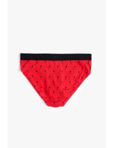 Admas - slip natalizio in microfantasia 49598 rosso