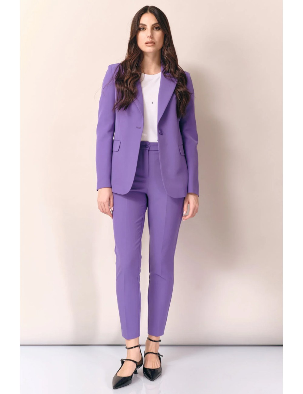 White wise - tailleur monopetto – ww19479 viola