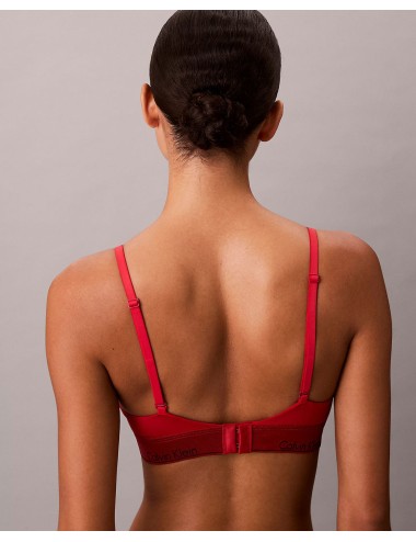 Ck - brassière leggermente foderata - icon cotton modal lv00qf8548-vmt