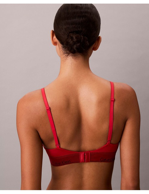 Ck - brassière leggermente foderata - icon cotton modal lv00qf8548-vmt