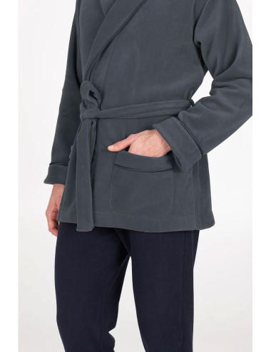 Julipet - giacca da camera sciallata, in avvolgente pile di viscosa jcl130 139