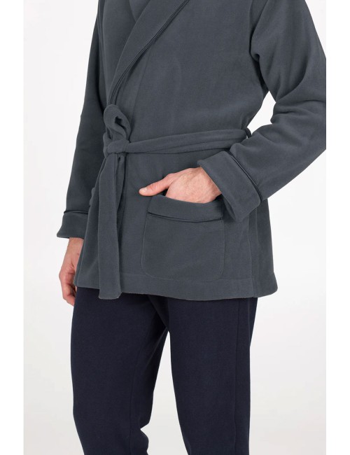 Julipet - giacca da camera sciallata, in avvolgente pile di viscosa jcl130 139