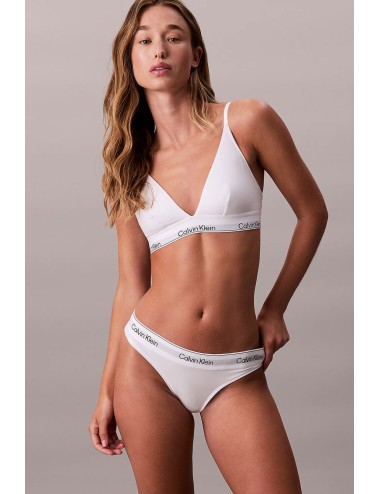 Ck - perizoma - icon cotton modal lv00qf8518 100 bianco