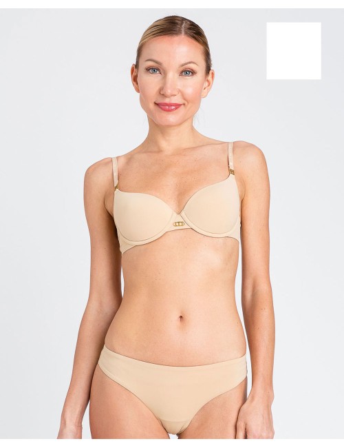 Twinset - reggiseno push-up off white 252ll6a46 00526