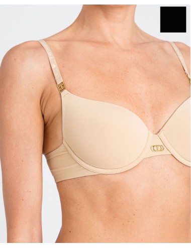 Twinset - reggiseno push-up nero 252ll6a46 00006