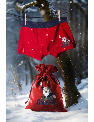 Admas - boxer natalizio gnomo 48603 rosso