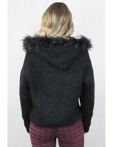 Pho firenze - maglia mohair lux 4324017 nero