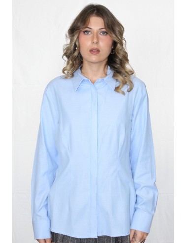 Lokita - camicia slim tessuto oxford 1263 lok15 azzurro