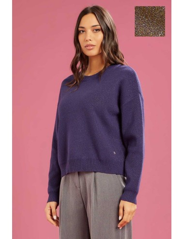 Fresh flower - girocollo c.inglese lurex ff673 tortora