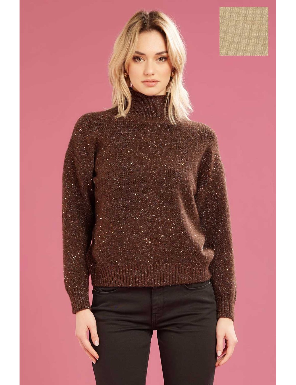 Fresh flower - vulcano rombi micropaillette ff695 naturale