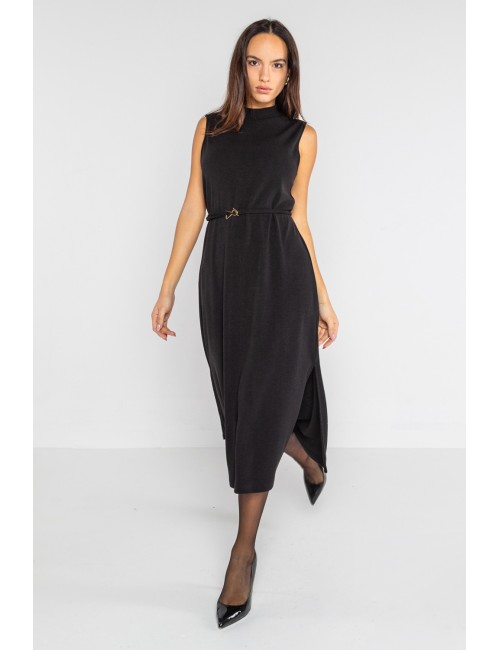 Lokita - abito longuette in maglia 1214 lok1885 nero