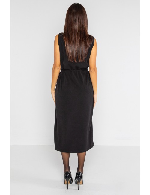 Lokita - abito longuette in maglia 1214 lok1885 nero