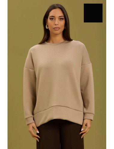 Take two - felpa con spacchetti laterali dt01304 nero