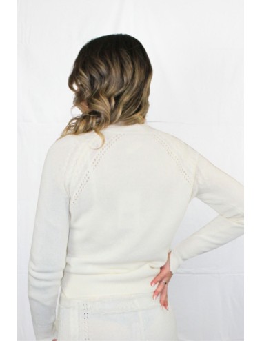 Ermanno scervino - maglia collo alto m/l in misto lana e cashmere con motivo a treccia d474m503apnjg 10606