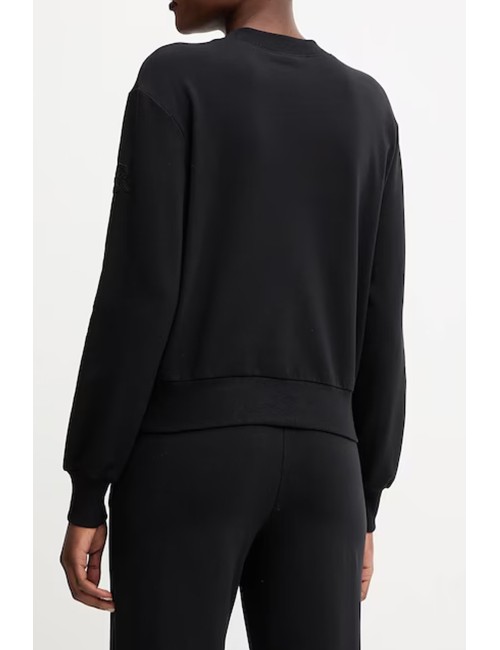 Ermanno scervino - felpa in cotone d474m607lem 95708 nero