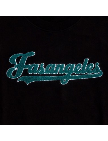 Fasangeles - felpa tuta con logo peluche fa25bc01 black