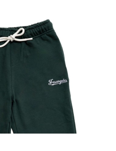 Fasangeles - pantalone tuta basic logo fa25bc02 verde bosco