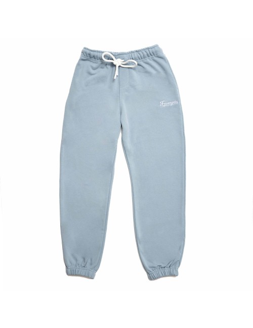 Fasangeles - pantalone tuta basic logo fa25bc02 azzurro