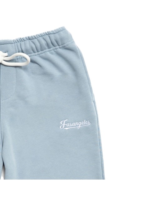 Fasangeles - pantalone tuta basic logo fa25bc02 azzurro