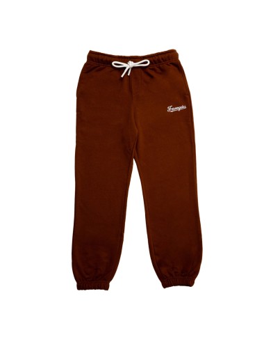 Fasangeles - pantalone tuta basic logo fa25bc02 choccolate