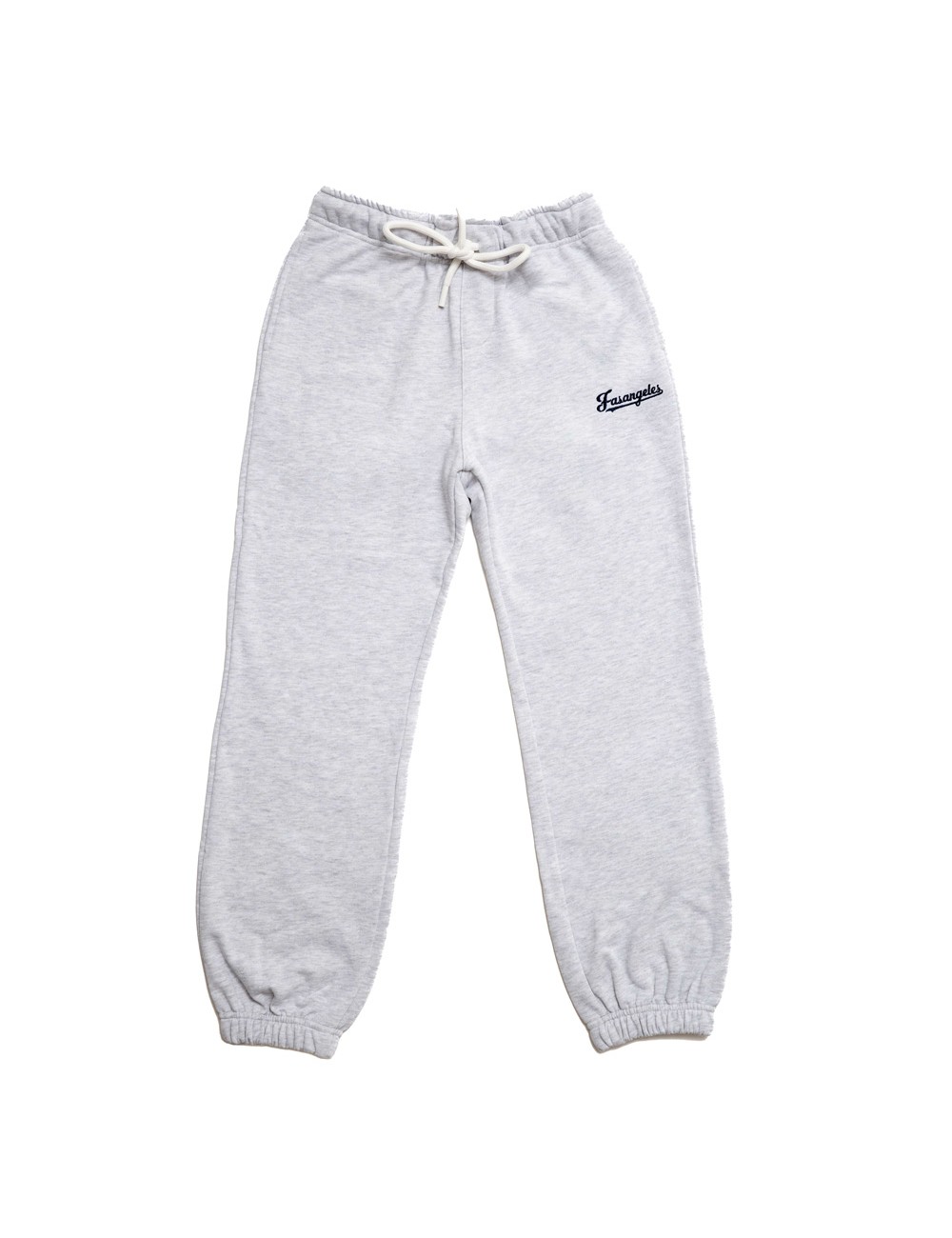 Fasangeles - pantalone tuta basic logo fa25bc02 grigio melange