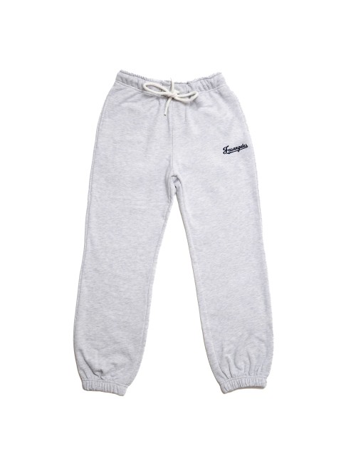 Fasangeles - pantalone tuta basic logo fa25bc02 grigio melange