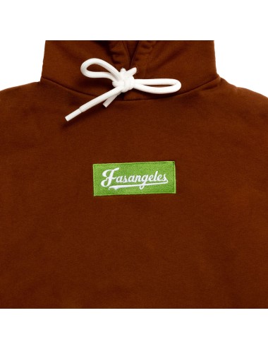 Fasangeles - felpa con cappuccio tuta basic logo fa25bh01 choccolate