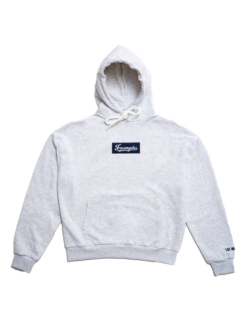 Fasangeles - felpa con cappuccio tuta basic logo fa25bh01 grigio melange