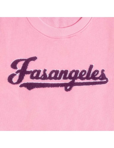 Fasangeles - felpa tuta con logo peluche fa25bc01 pink