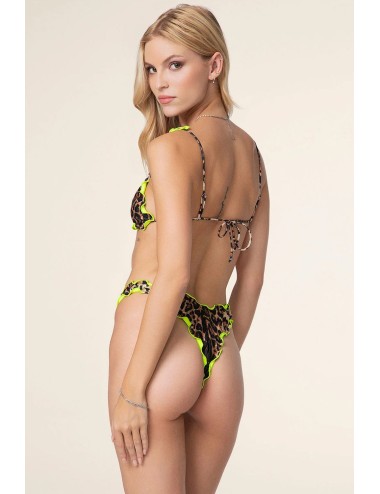 Effek - bikini triangolo alto con slip americano fisso fantasia fk25-0522x24