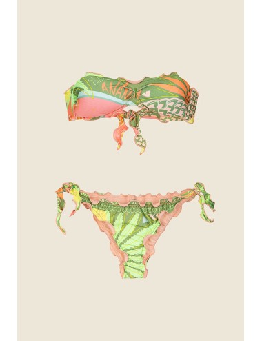 Effek - bikini fascia con slip regolabile fantasia  fk25-2233x14