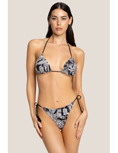 4giveness - triangolo e slip laccetti black&white 125wbwbk4807 200