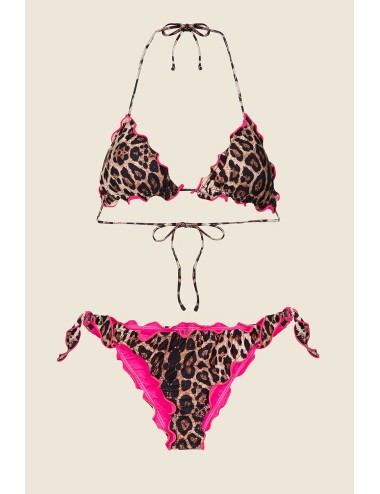 Effek - bikini triangolo con slip regolabile fantasia fk25-0520x23
