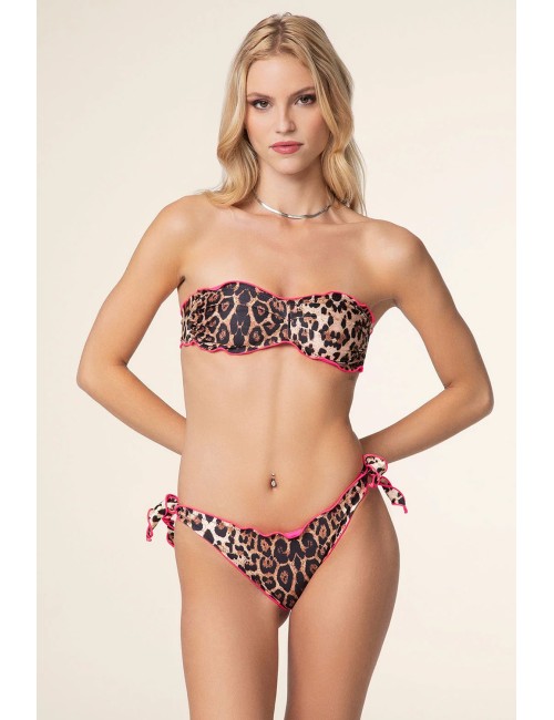 Effek - bikini fascia con slip regolabile fantasia  fk25-0521x23