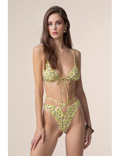 Mefui - bikini triangolo con slip fisso fantasia mf25-0210x09