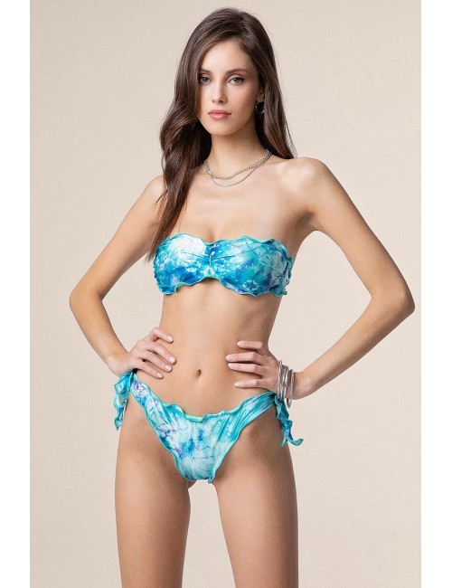 Mefui - bikini fascia con slip regolabile fantasia mf25-1501x31