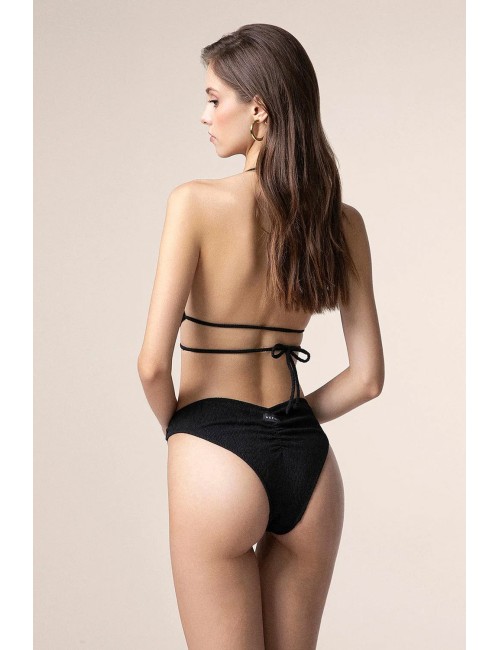 Mefui - bikini triangolo con slip fisso colore nero mf25-0500bk