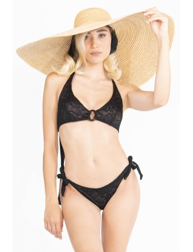 Ilaria vitagliano - bikini vela in pizzo nero
