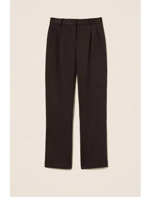 Twinset - pantalone black chocolate 252li2lcc 11054