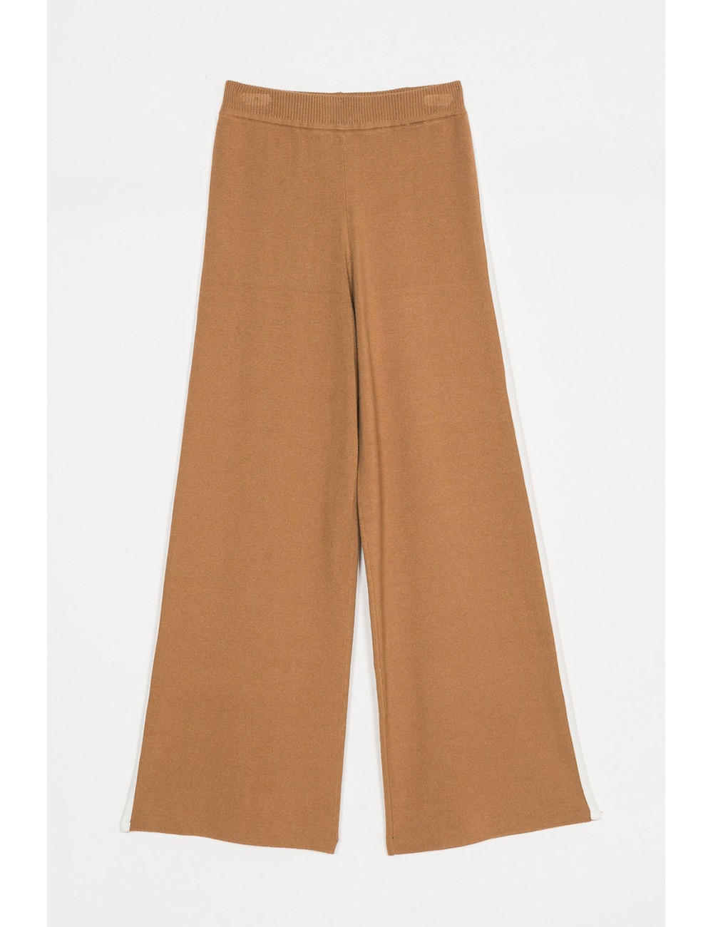Twinset - pantalone bic. camel/off white 252li3naa 12725