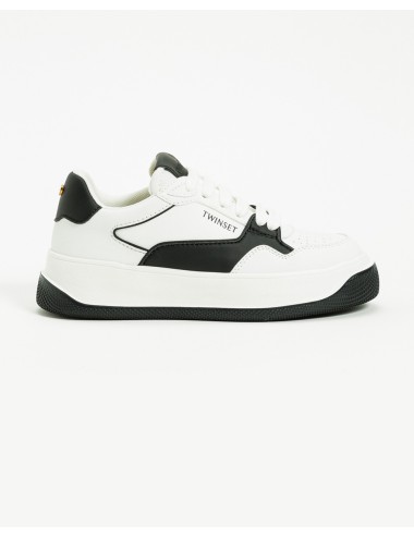 Twinset - sneaker bic. off white nero 252lip012 10988