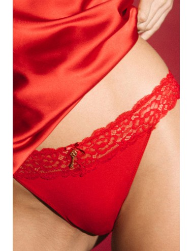 Admas - slip con pizzo 41714e rosso