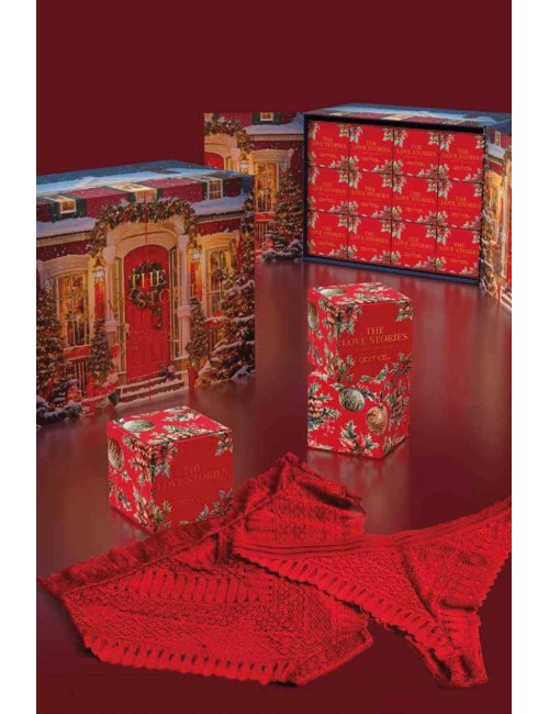 Admas - tanga con pizzo 41697et rosso