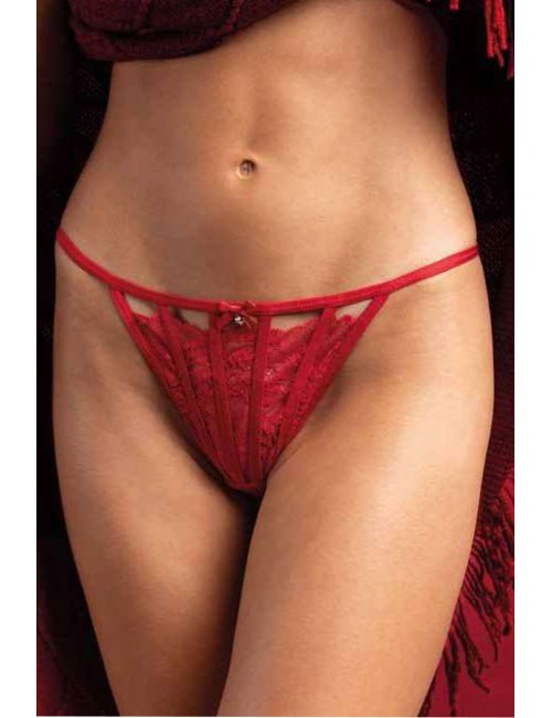 Admas - tanga con pizzo 41698et rosso