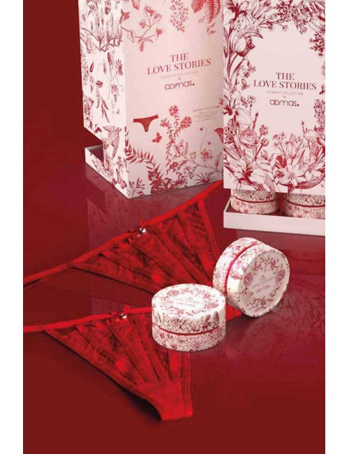 Admas - slip con pizzo 41698eb rosso