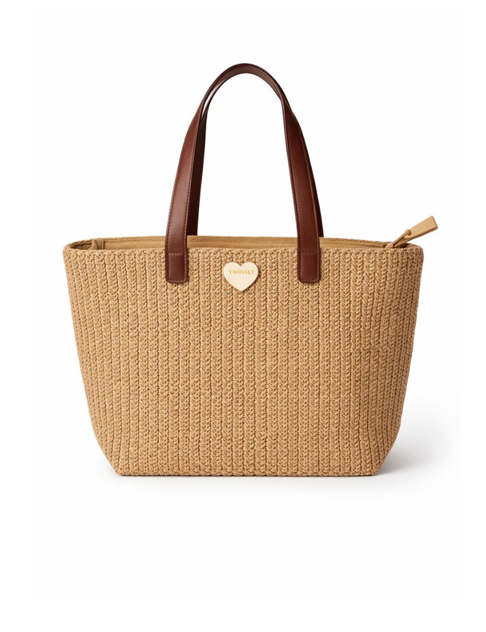 Twinset - borsa shopper in rafia