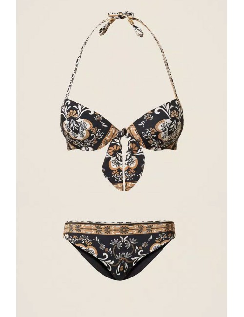 Twinset - bikini push up e slip st. foulard