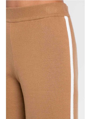 Twinset - pantalone bic. camel/off white 252li3naa 12725